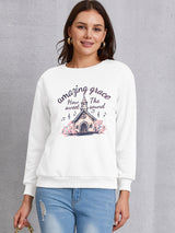 AMAZING GRACE HOW SWEET THE SOUND Round Neck Sweatshirt