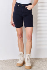 Judy Blue Full Size High Waist Tummy Control Bermuda Shorts