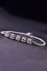 5 Carat Moissanite Lobster Clasp Bracelet