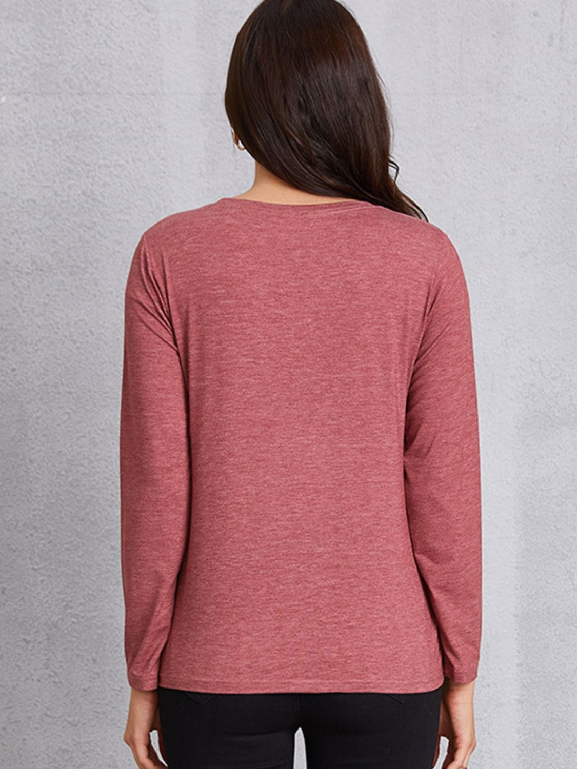 AMAZING GRACE Round Neck Long Sleeve T-Shirt