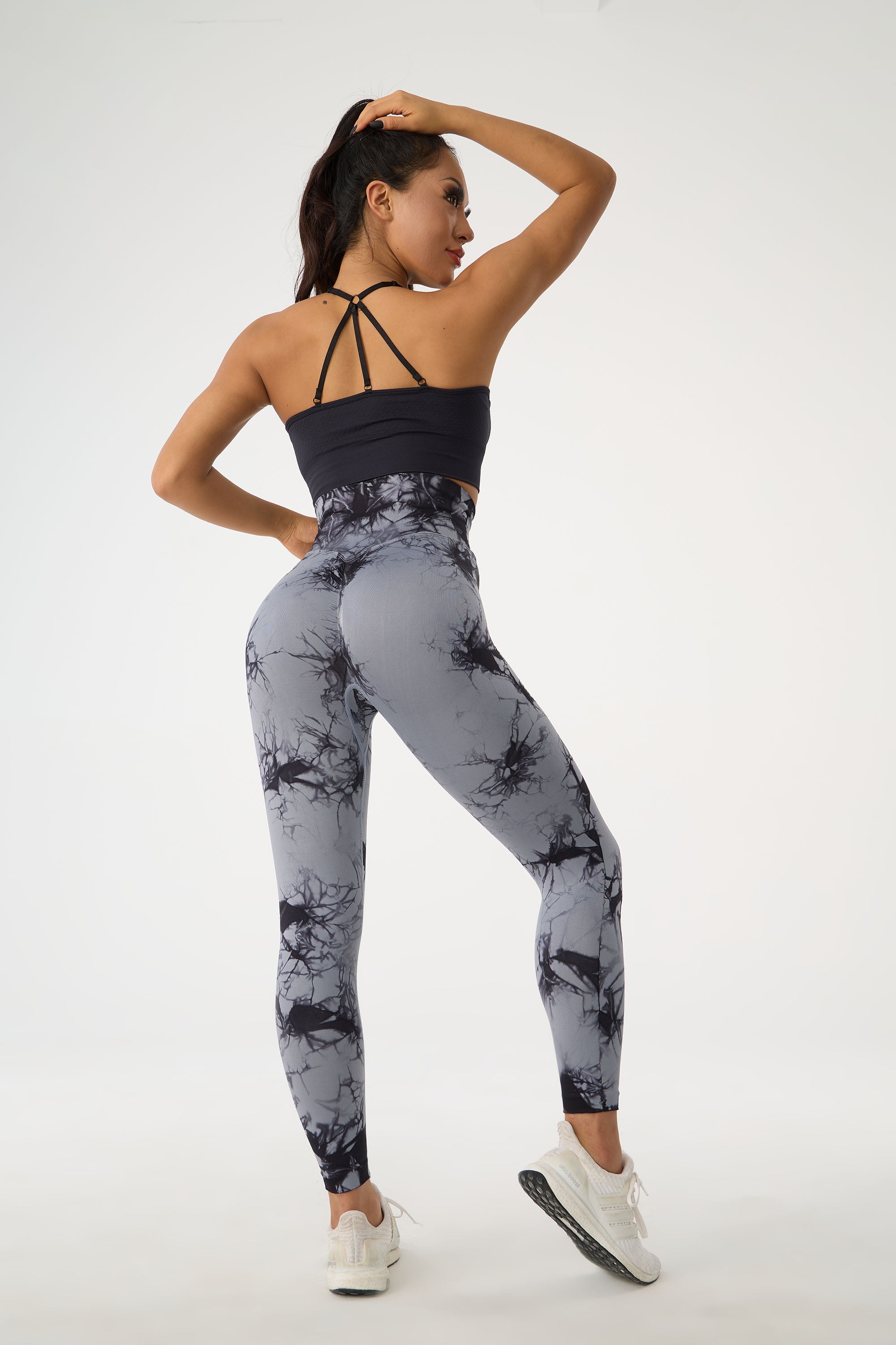 Printed High Waist Active Pants