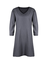 Full Size V-Neck Half Sleeve Dress