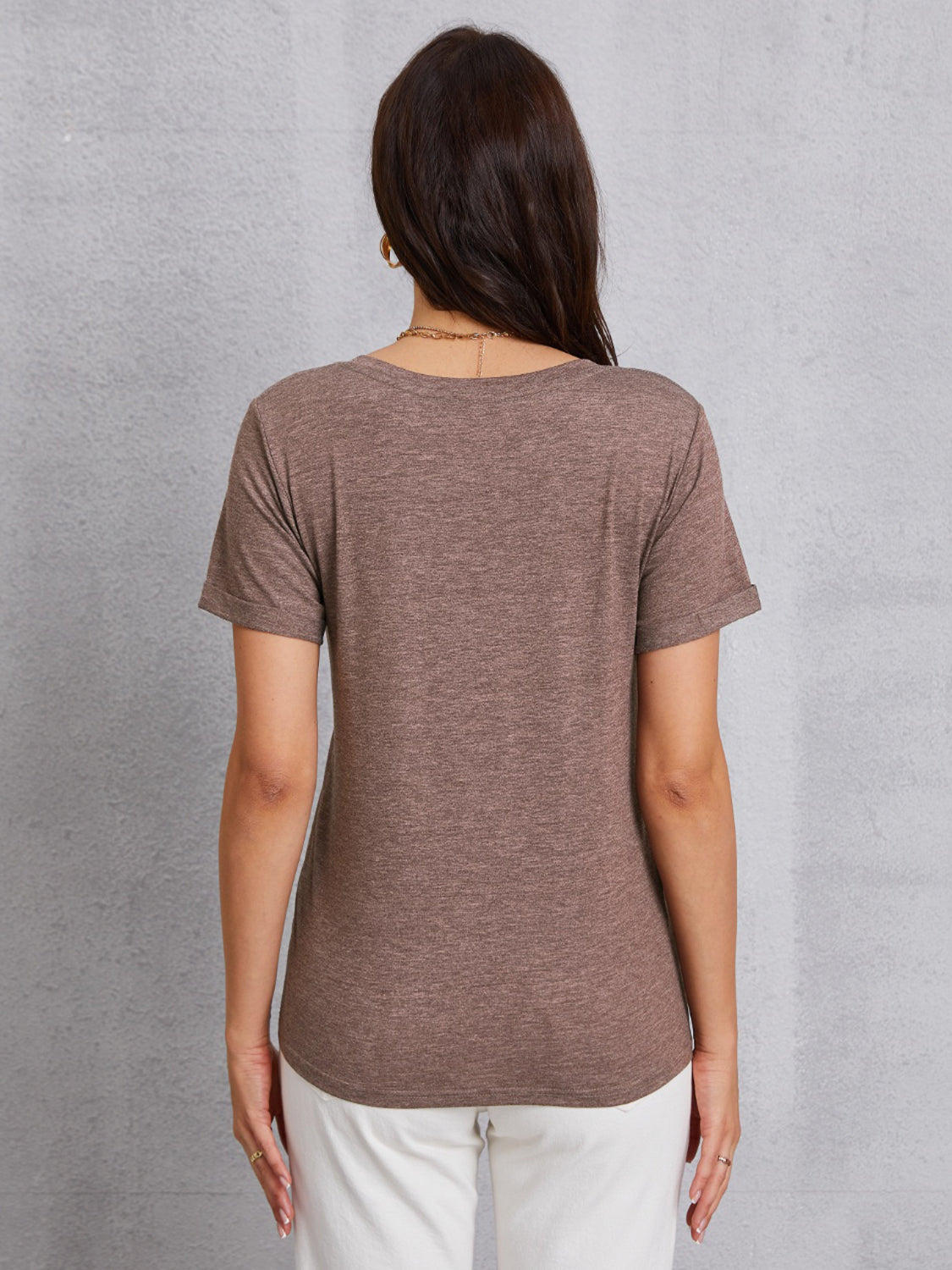 COFFEE BEANS V-Neck Short Sleeve T-Shirt