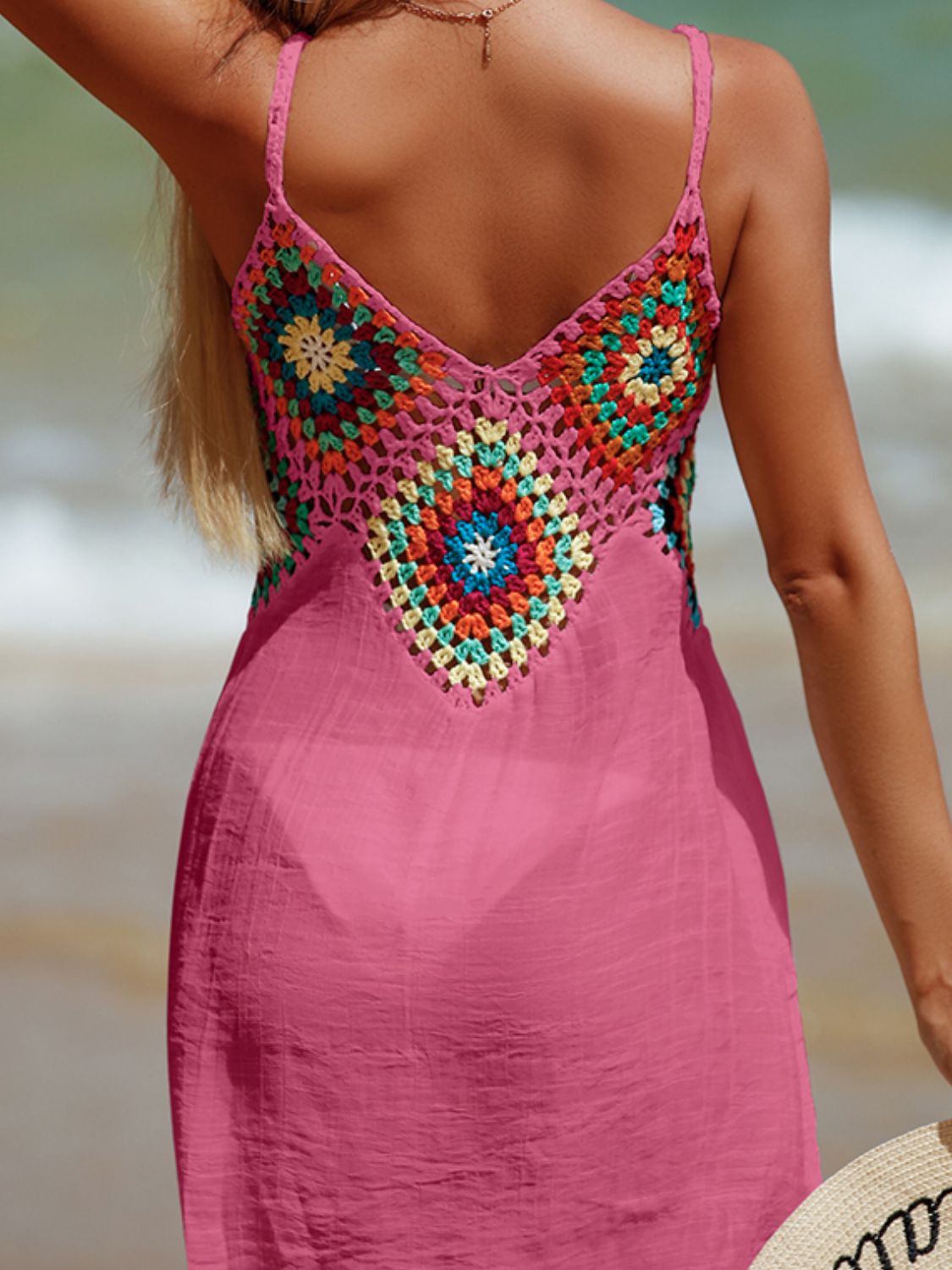 Cutout V-Neck Cover-Up Dress