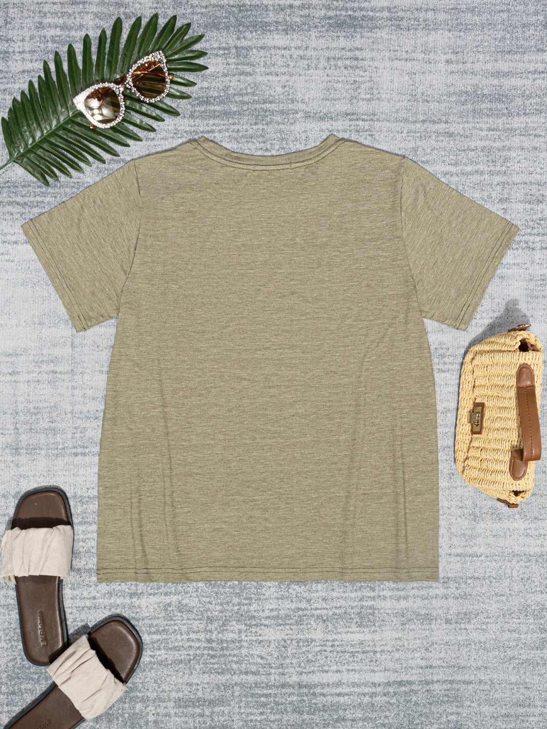 BUT FIRST ICE COFFEE Round Neck T-Shirt