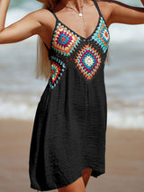 Cutout V-Neck Cover-Up Dress