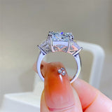 5 Carat Moissanite 925 Sterling Silver Ring