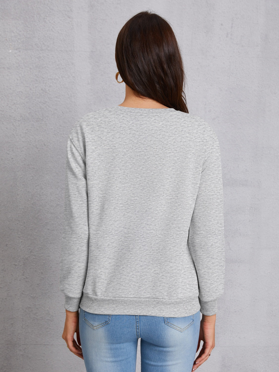 Cross Graphic Round Neck Sweatshirt