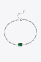 Adored 1 Carat Lab-Grown Emerald Bracelet