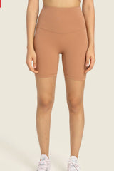 Seamless High-Rise Wide Waistband Biker Shorts