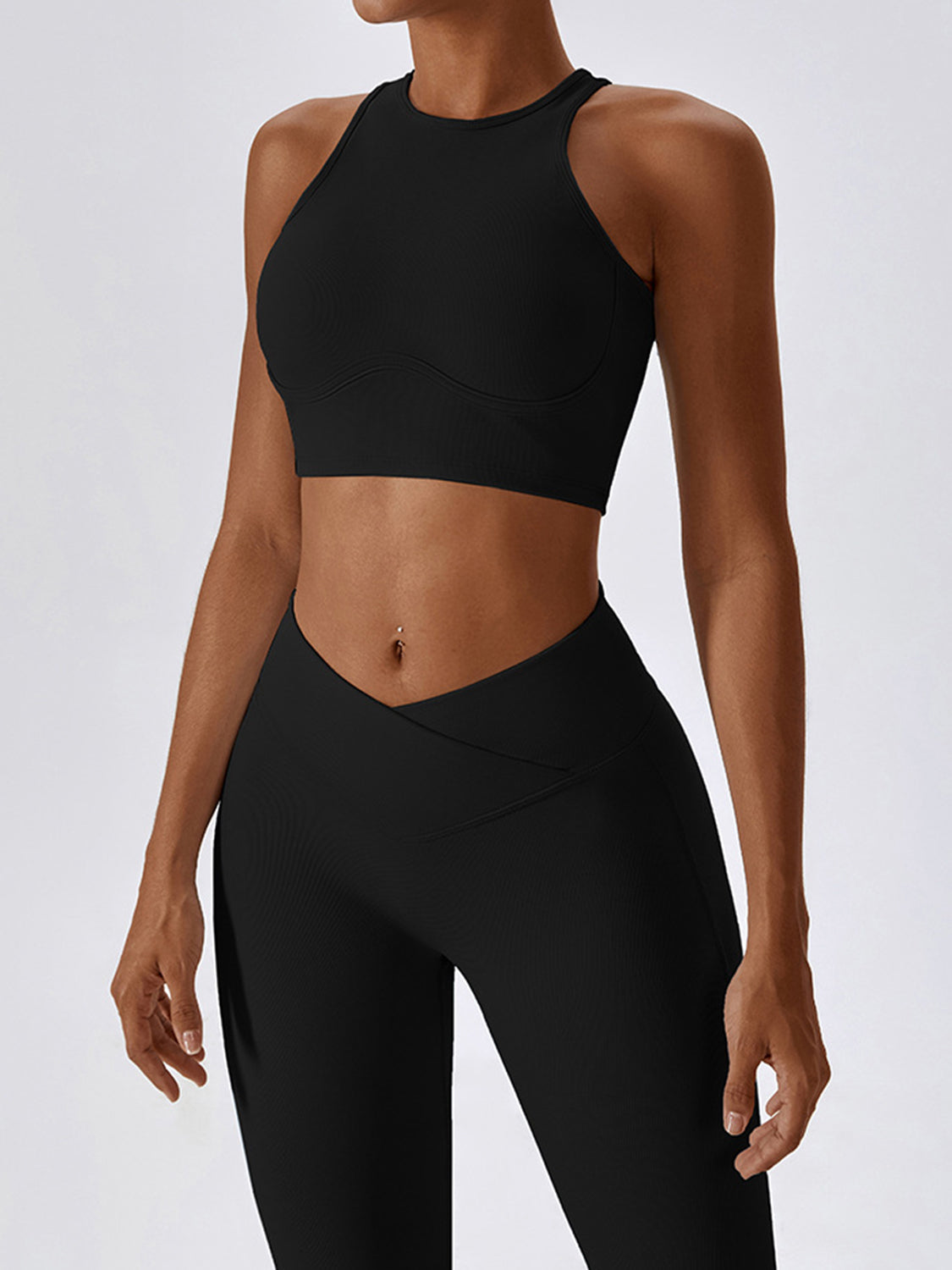 Basic Bae Cutout Racerback Active Tank