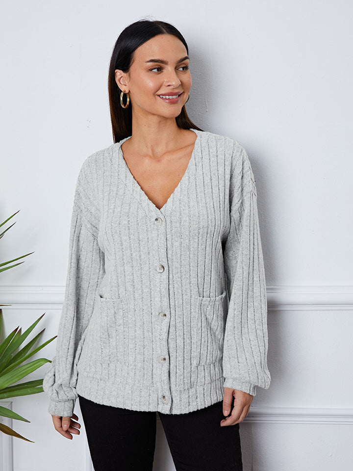 Button Up Long Sleeve Cover Up